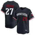 Davalo M.Twins #27 Ryan Jeffers Player Navy Home Limited Stitched Jerseys