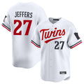 Davalo M.Twins #27 Ryan Jeffers Player White Home Limited Stitched Jerseys