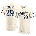 Davalo M.Twins #29 Rod Carew Player Cream Home Limited Elite Stitched Jerseys