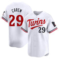 Davalo M.Twins #29 Rod Carew Player White Home Limited Stitched Jerseys