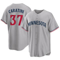 Davalo M.Twins #37 Victor Caratini Player Gray Game Limited Home Stitched Jerseys