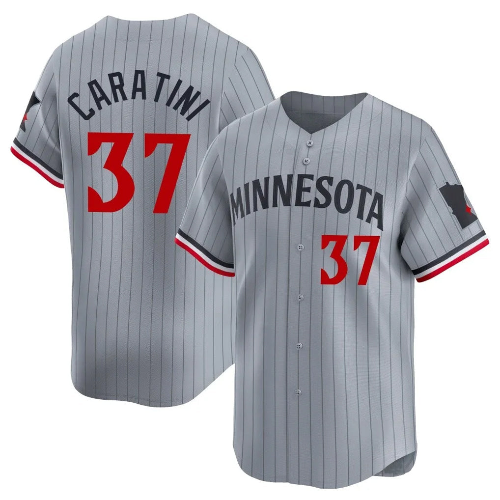Davalo M.Twins #37 Victor Caratini Player Gray Home Limited Stitched Jerseys