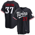 Davalo M.Twins #37 Victor Caratini Player Navy Home Game Stitched Jerseys