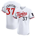 Davalo M.Twins #37 Victor Caratini Player White Home Limited Elite Stitched Jerseys