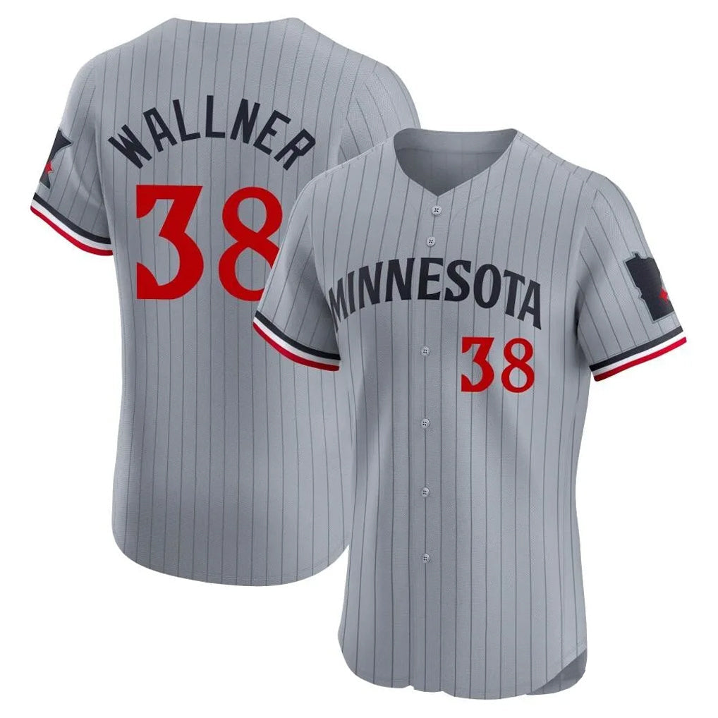 Davalo M.Twins #38 Matt Wallner Player Gray Home Limited Elite Stitched Jerseys