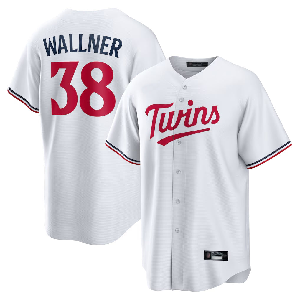 Davalo M.Twins #38 Matt Wallner Player White Home Game Stitched Jerseys