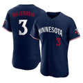 Davalo M.Twins #3 Harmon Killebrew Player Navy Replica Home Limited Elite Stitched Jerseys