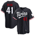 Davalo M.Twins #41 Joe Ryan Player Navy Home Game Stitched Jerseys