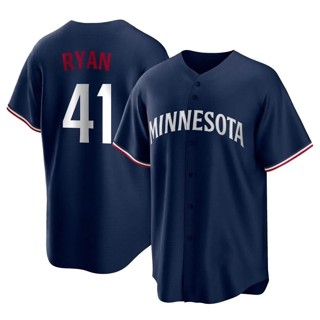 Davalo M.Twins #41 Joe Ryan Player Navy Replica Alternate Home Stitched Jerseys