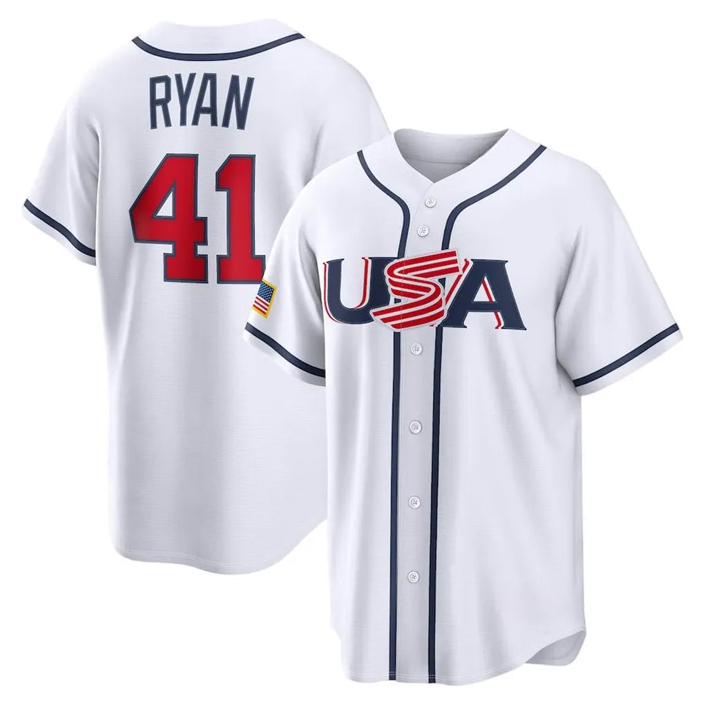 Davalo M.Twins #41 Joe Ryan Player White USA 2026 World Classic Limited Home Stitched Jerseys