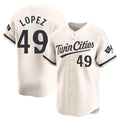 Davalo M.Twins #49 Pablo Lopez Player Cream Home Limited Stitched Jerseys
