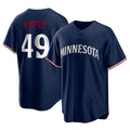 Davalo M.Twins #49 Pablo Lopez Player Navy Replica Alternate Home Stitched Jerseys