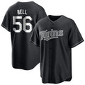 Davalo M.Twins #56 Josh Bell Player Black Home Game Stitched Jerseys