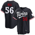 Davalo M.Twins #56 Josh Bell Player Navy Home Game Stitched Jerseys