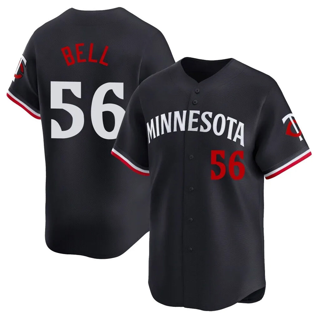 Davalo M.Twins #56 Josh Bell Player Navy Home Limited Stitched Jerseys