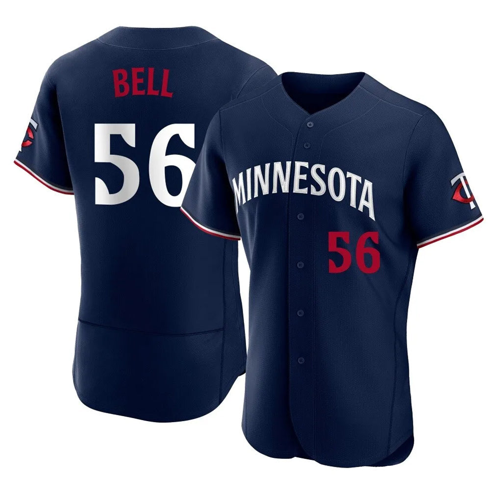 Davalo M.Twins #56 Josh Bell Player Navy Replica Home Limited Elite Stitched Jerseys