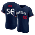 Davalo M.Twins #56 Josh Bell Player Navy Replica Home Limited Elite Stitched Jerseys