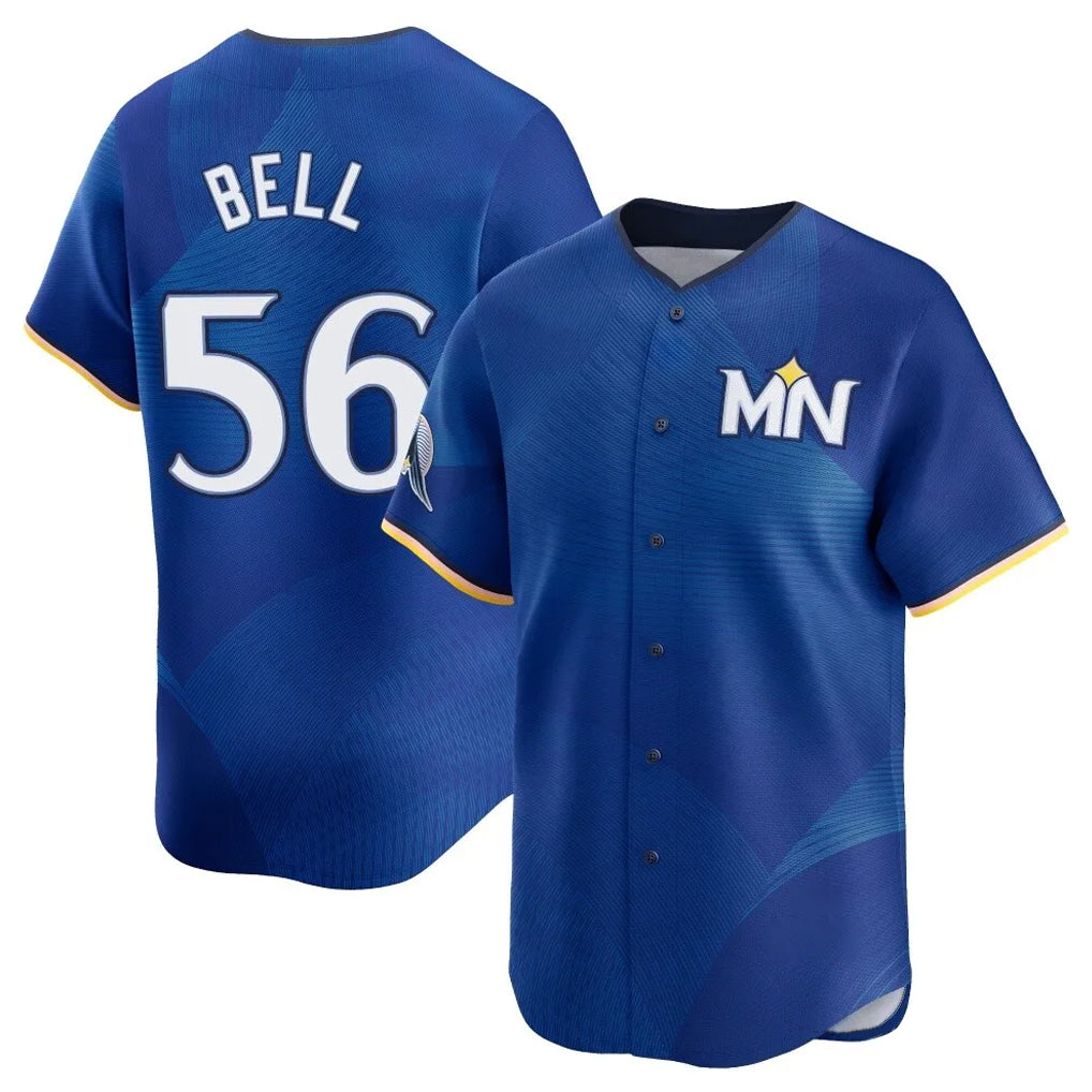 Davalo M.Twins #56 Josh Bell Player Royal City Connect Limited Home Stitched Jerseys