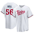 Davalo M.Twins #56 Josh Bell Player White Home Game Stitched Jerseys