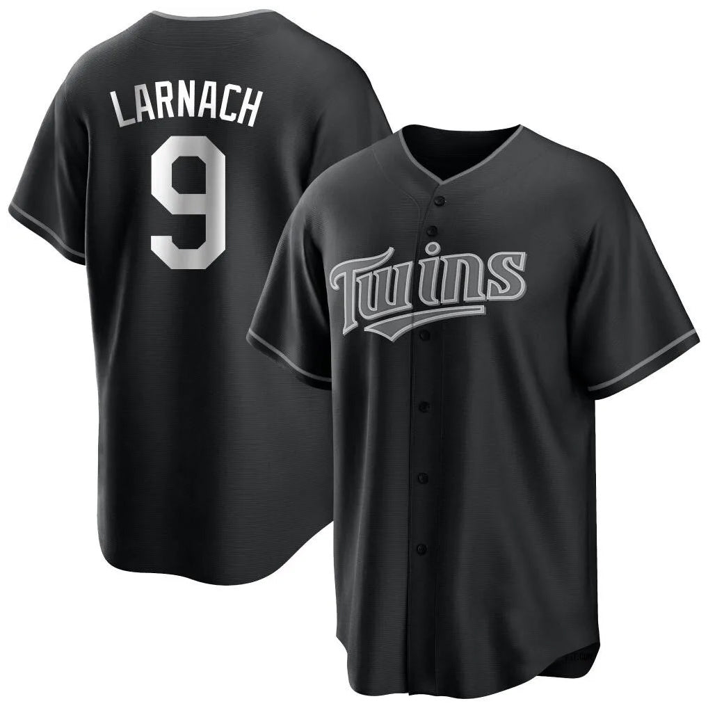 Davalo M.Twins #9 Trevor Larnach Player Black Home Game Stitched Jerseys