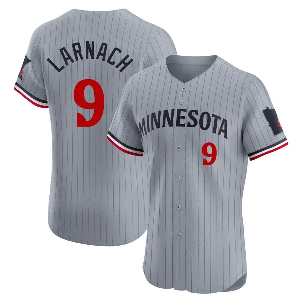 Davalo M.Twins #9 Trevor Larnach Player Gray Home Limited Elite Stitched Jerseys