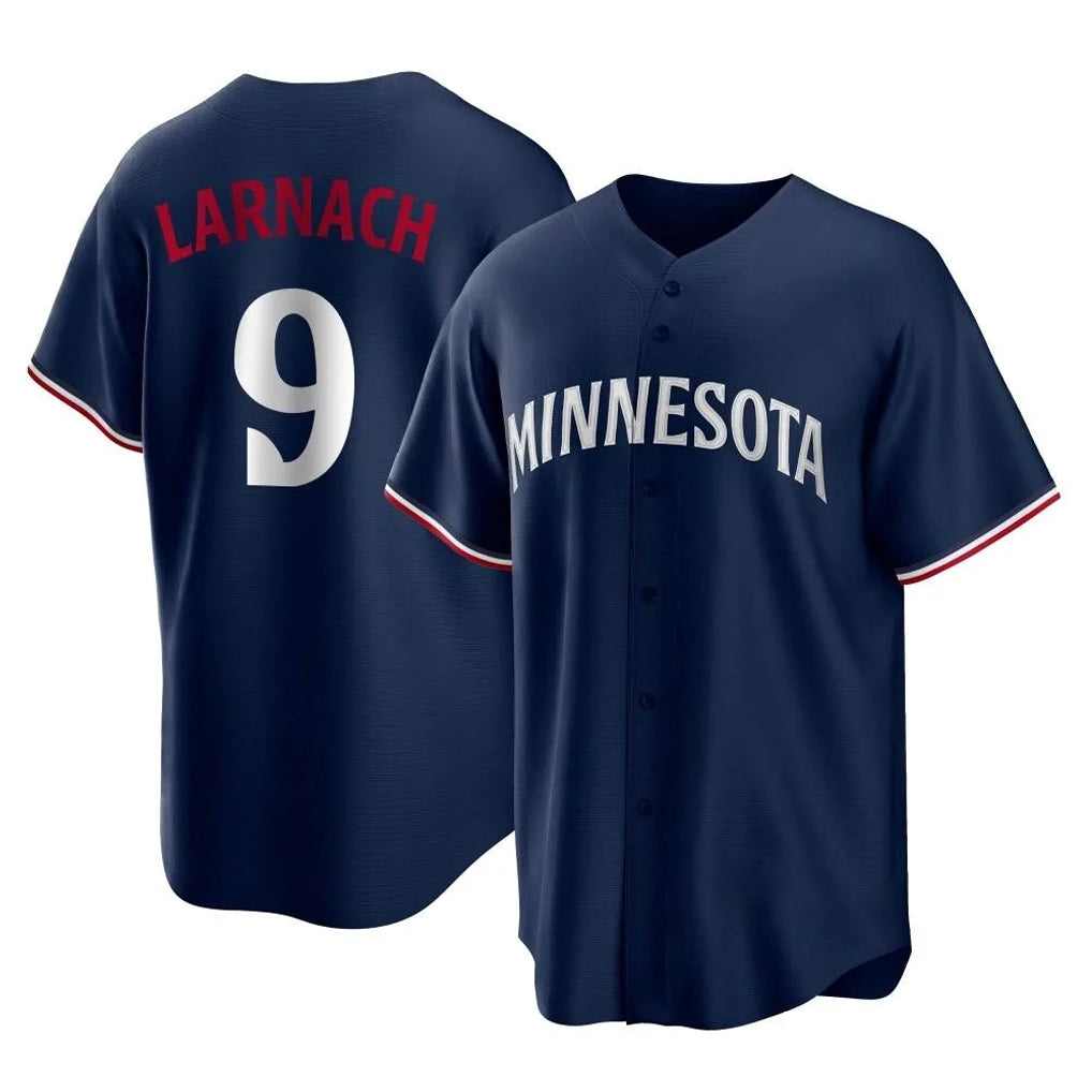 Davalo M.Twins #9 Trevor Larnach Player Navy Replica Alternate Home Stitched Jerseys