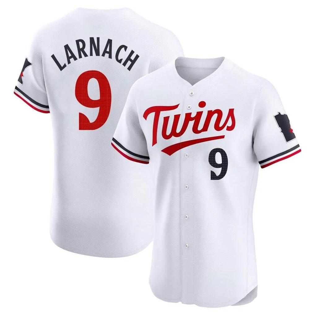 Davalo M.Twins #9 Trevor Larnach Player White Home Limited Elite Stitched Jerseys