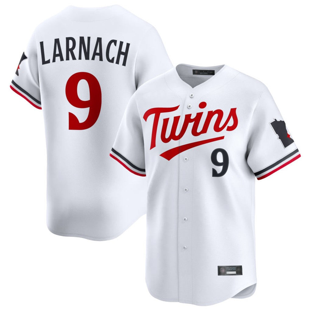 Davalo M.Twins #9 Trevor Larnach Player White Home Limited Stitched Jerseys