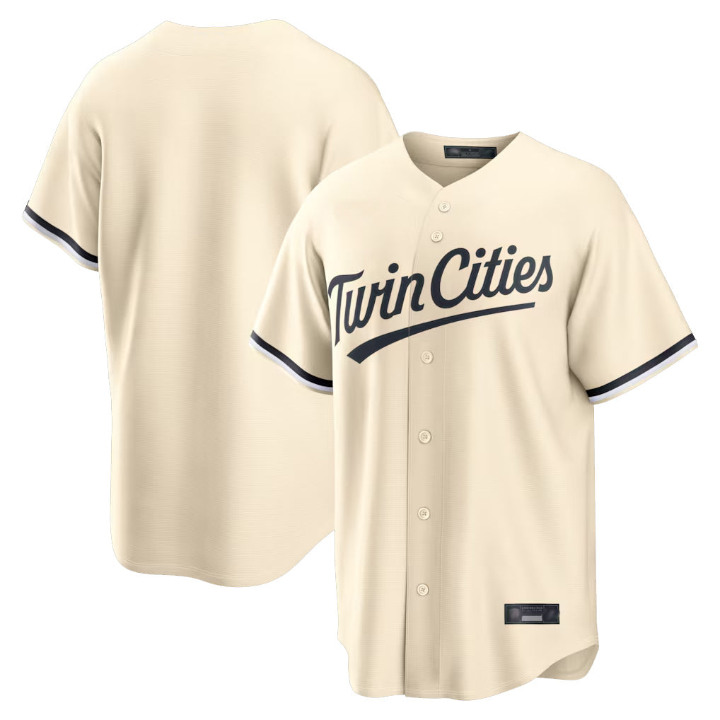 Davalo Minnesota Twins Blank Player Cream Game Limited Home Stitched Jerseys