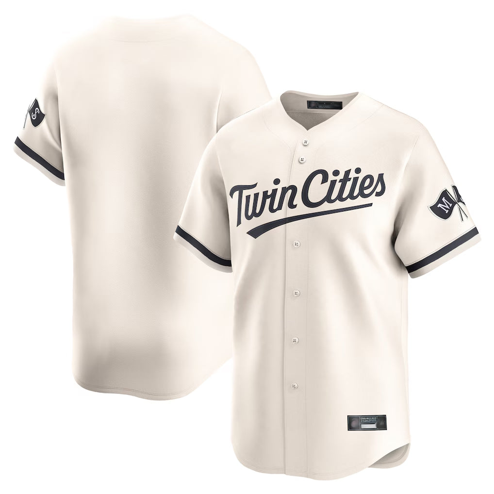 Davalo Minnesota Twins Blank Player Cream Home Limited Stitched Jerseys