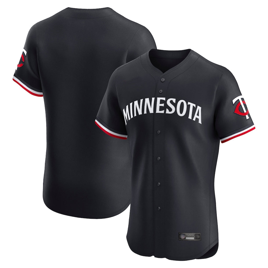 Davalo Minnesota Twins Blank Player Navy Home Limited Elite Stitched Jerseys