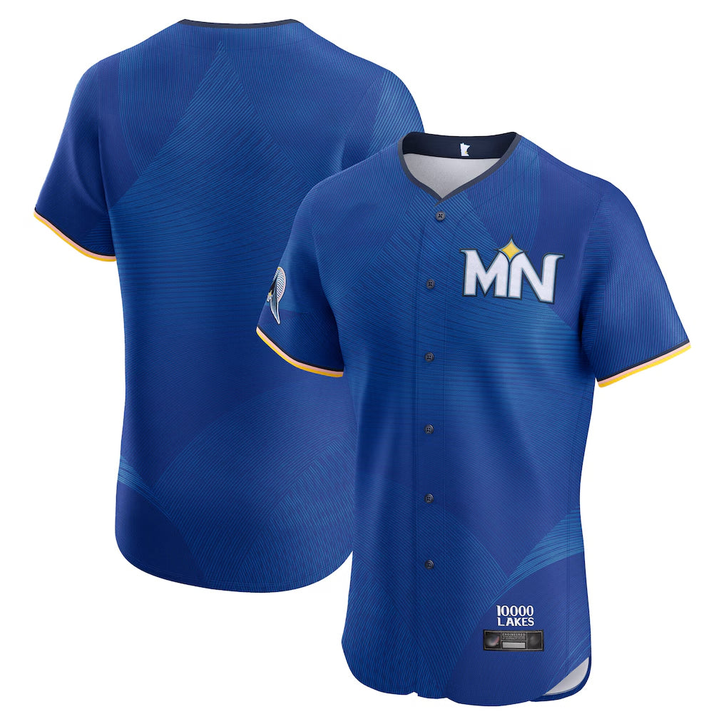 Davalo Minnesota Twins Blank Player Royal City Connect Limited Elite Home Stitched Jerseys