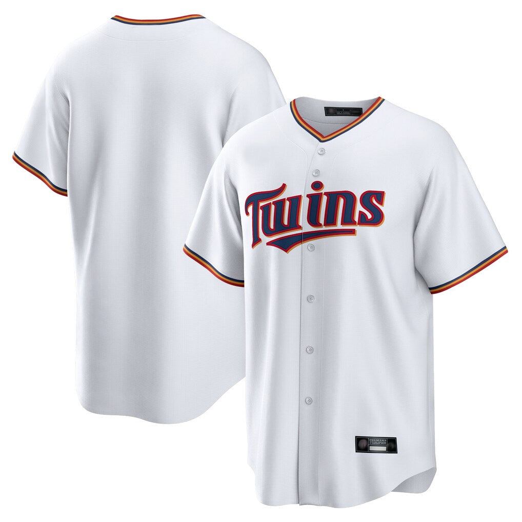 Davalo Minnesota Twins Blank Player White Game Home Stitched Jerseys
