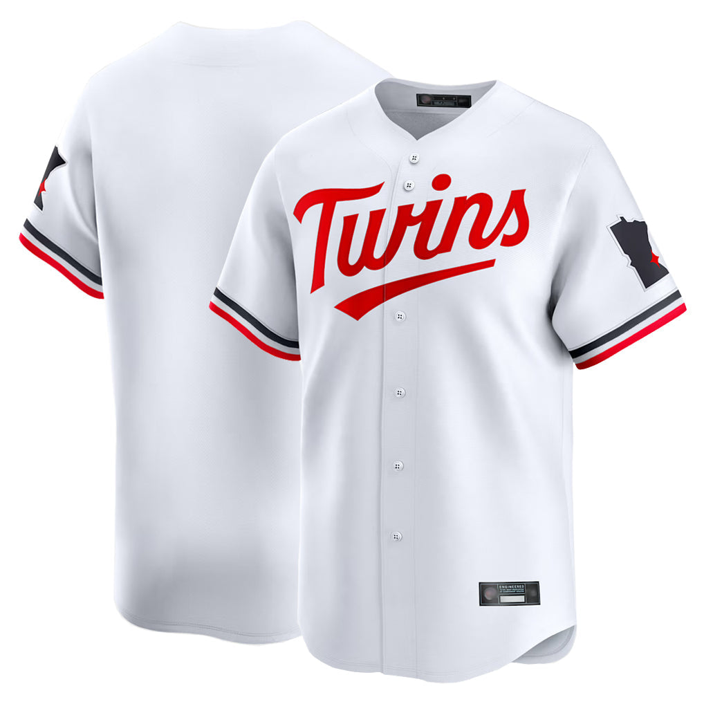 Davalo Minnesota Twins Blank Player White Home Limited Stitched Jerseys