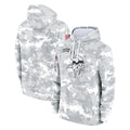 Davalo MN.Vikings Arctic Camo Salute to Service Pullover Hoodies Limited Game Blank Player Stitched Jerseys