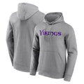 Davalo MN.Vikings Gray LOGO Pullover Hoodies Home Game Blank Player Stitched Jerseys