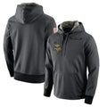 Davalo MN.Vikings Gray Pullover Hoodies Home Game Blank Player Stitched Jerseys