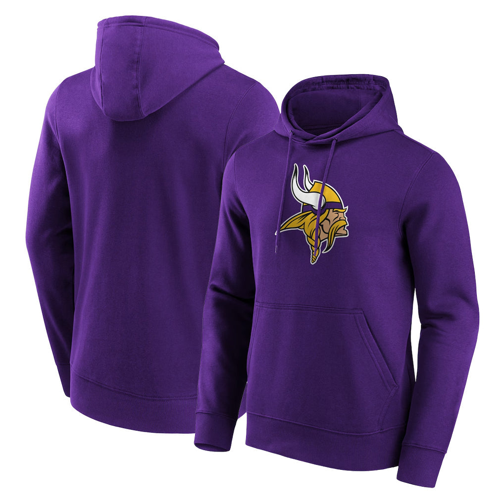 Davalo MN.Vikings Purple LOGO Pullover Hoodies Home Game Blank Player Stitched Jerseys