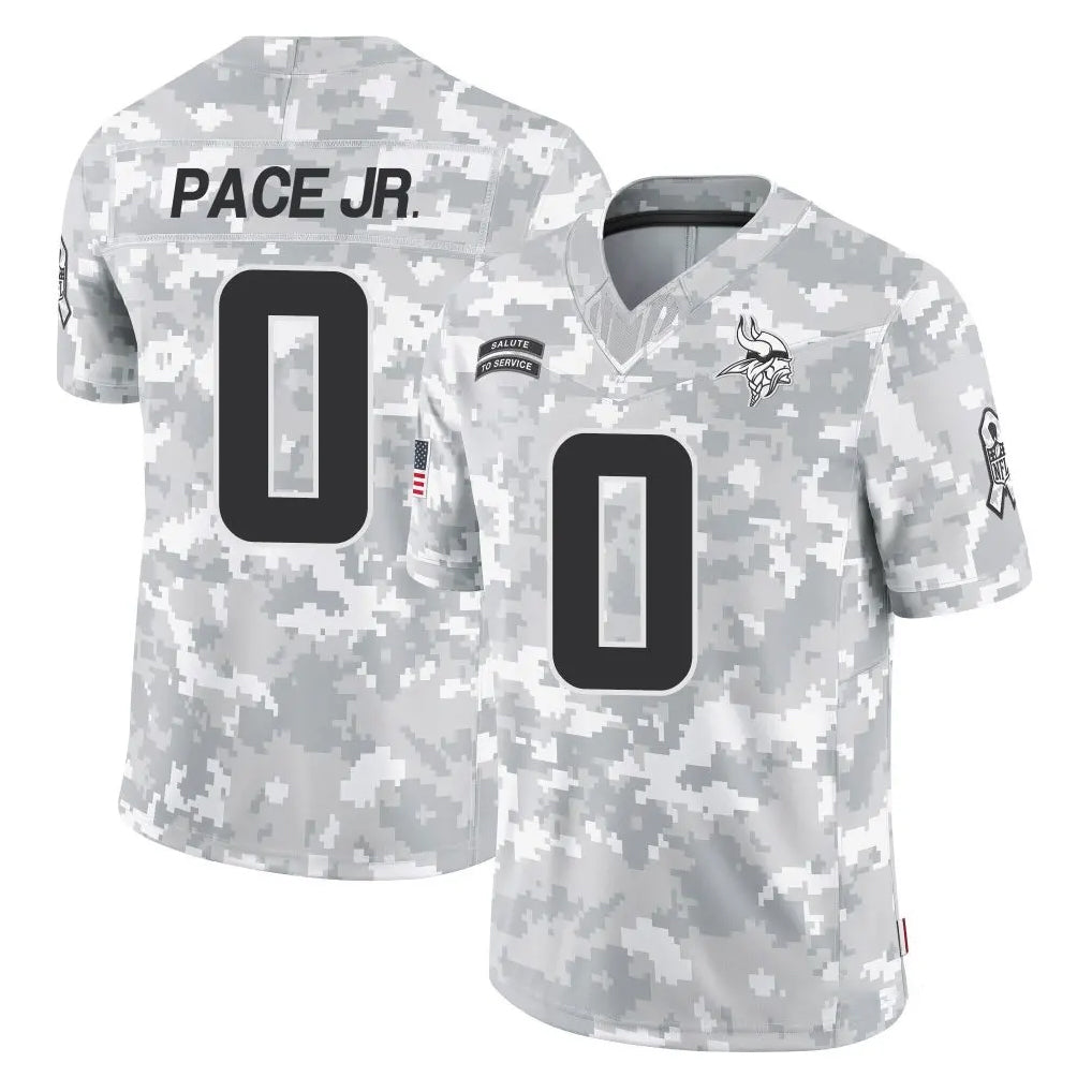 Davalo MN.Vikings #0 Ivan Pace Jr. Player Arctic Camo Salute To Service Limited Game Stitched Jerseys