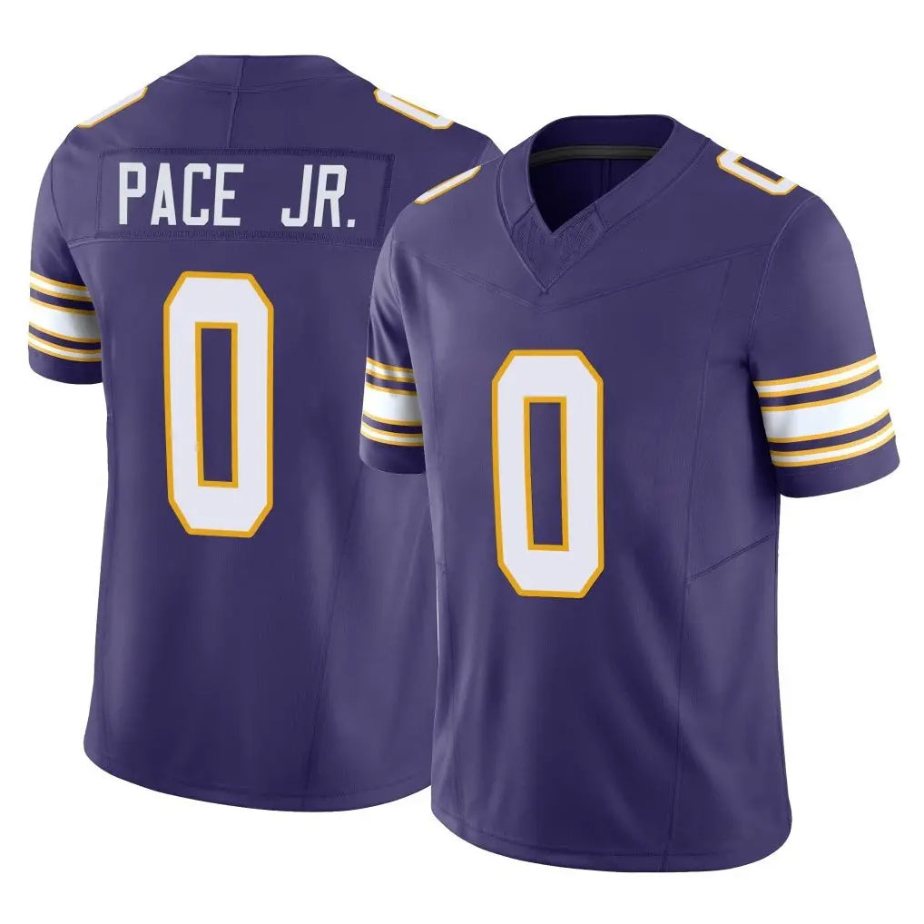 Davalo MN.Vikings #0 Ivan Pace Jr. Player Purple Limited Classic Vapor F.U.S.E. Home Game Stitched Jerseys
