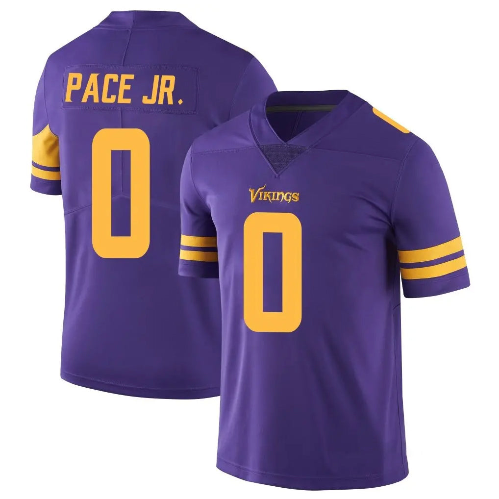 Davalo MN.Vikings #0 Ivan Pace Jr. Player Purple Limited Color Rush Home Game Stitched Jerseys