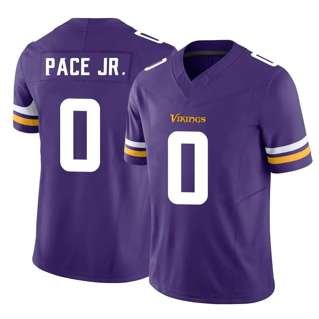Davalo MN.Vikings #0 Ivan Pace Jr. Player Purple Limited Vapor F.U.S.E. Home Game Stitched Jerseys