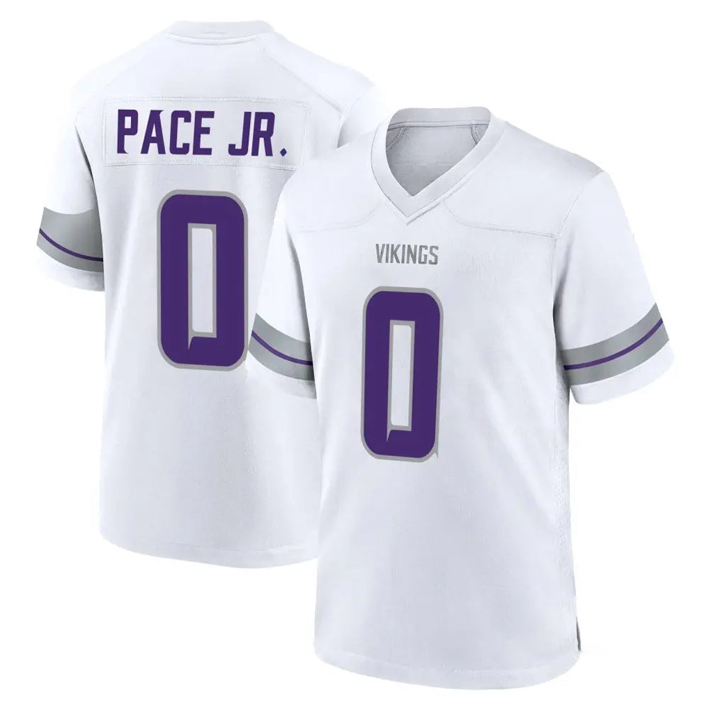 Davalo MN.Vikings #0 Ivan Pace Jr. Player White Alternate Home Game Stitched Jerseys