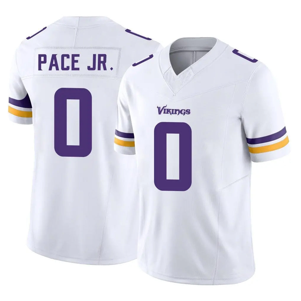 Davalo MN.Vikings #0 Ivan Pace Jr. Player White Limited Vapor F.U.S.E. Home Game Stitched Jerseys