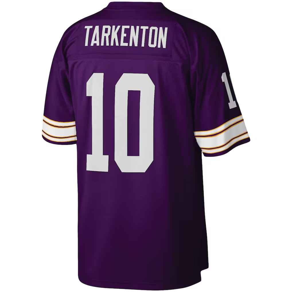 Davalo MN.Vikings #10 Fran Tarkenton Mitchell & Ness Purple Legacy Replica Jersey