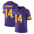 Davalo MN.Vikings #14 Jauan Jennings Player Purple Limited Color Rush Home Game Stitched Jerseys