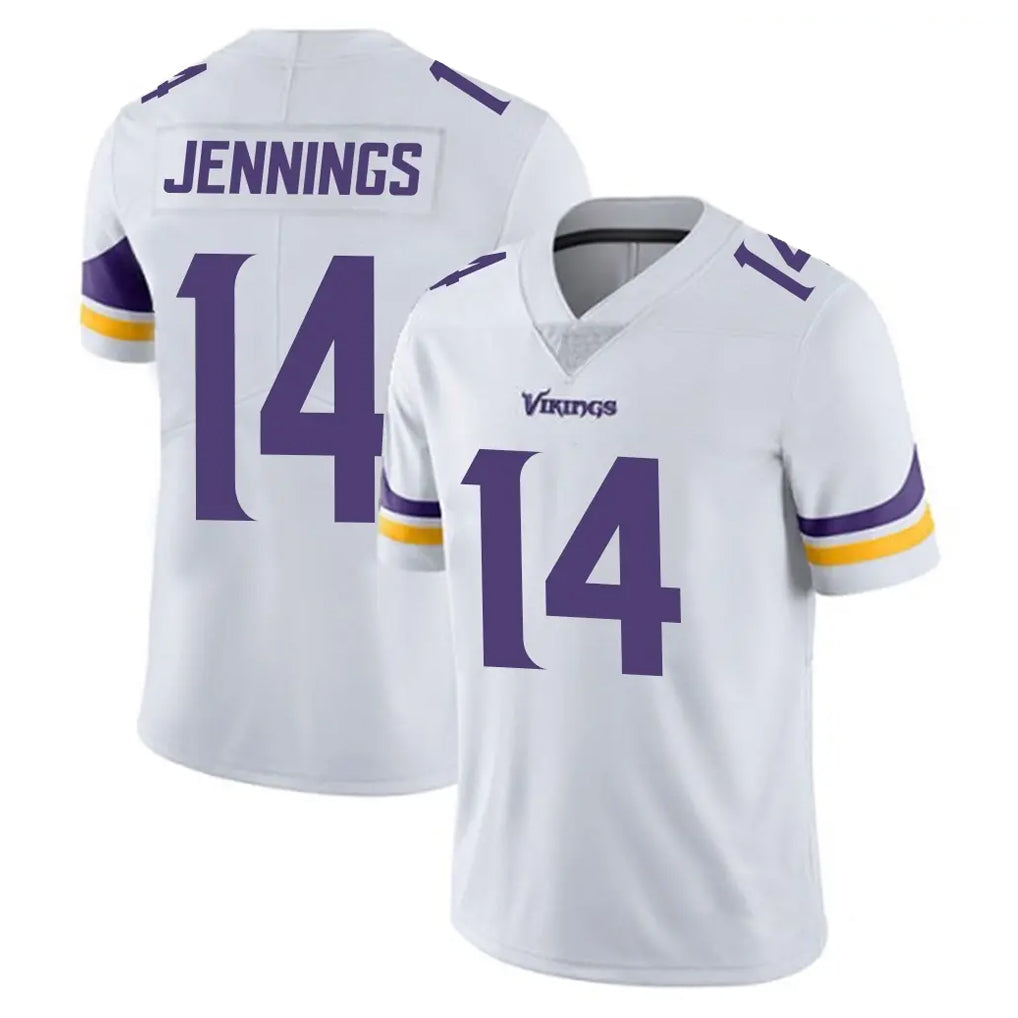 Davalo MN.Vikings #14 Jauan Jennings Player White Limited Vapor Untouchable Home Game Stitched Jerseys
