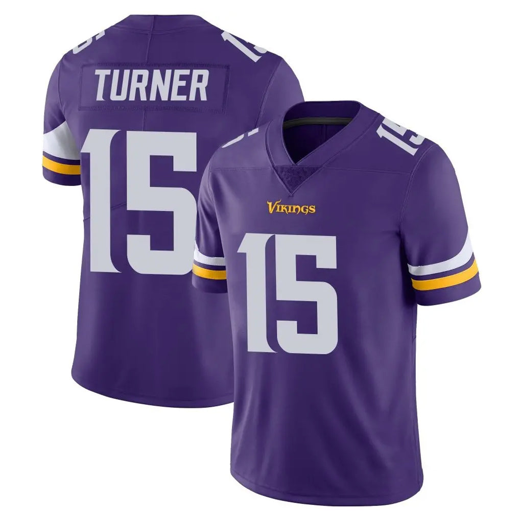 Davalo MN.Vikings #15 Dallas Turner Player Purple Limited Vapor Untouchable Home Game Stitched Jerseys