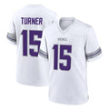Davalo MN.Vikings #15 Dallas Turner Player White Alternate Home Game Stitched Jerseys