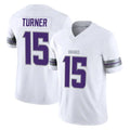 Davalo MN.Vikings #15 Dallas Turner Player White Limited Alternate Vapor F.U.S.E. Home Game Stitched Jerseys
